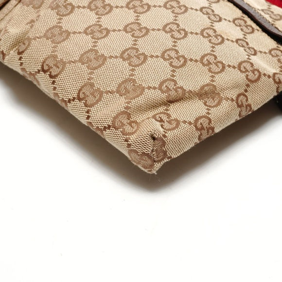 GUCCI Cream Canvas Shoulder Bag - Picture 6 of 13